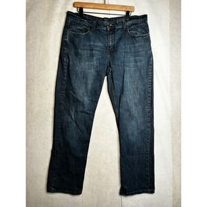 Urban Pipeline Mens Straight Leg Dark Wash Denim Jeans 37x31 Blue